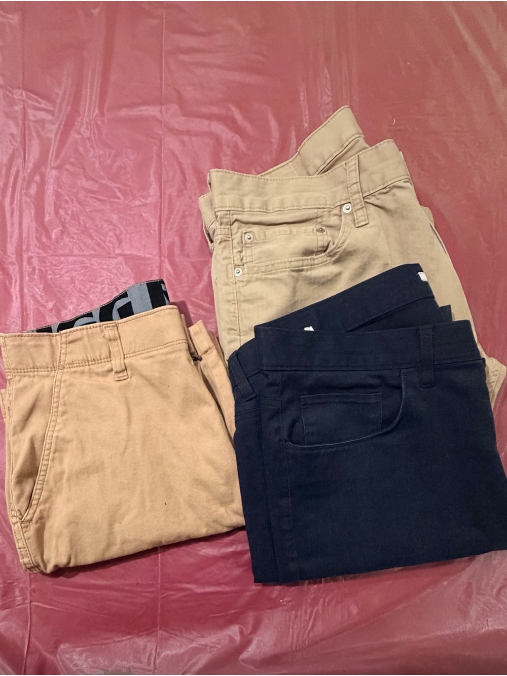 Levi’s, Perry Ellis. 3 Piece Mens Bundle- 2 Pant, 1 shorts